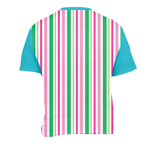Grosgrain Stripe Men's Crew Neck T Shirt Medium - Back