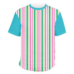 Grosgrain Stripe Men's Crew T-Shirt - Medium