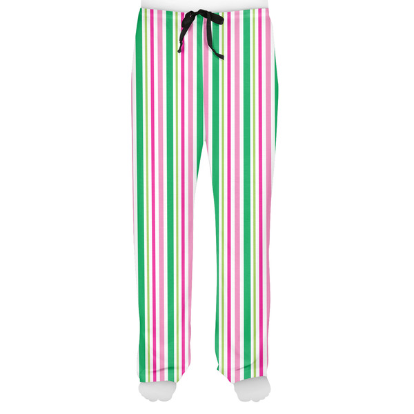 Grosgrain Stripe Men's Pjs Front - on model