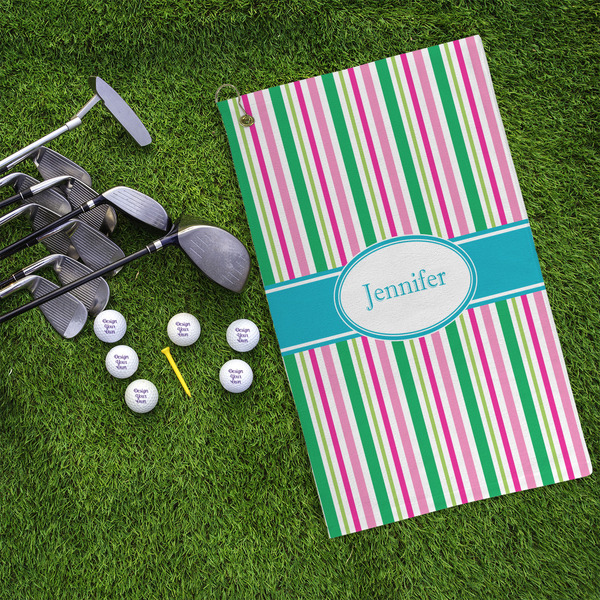 Grosgrain Stripe Microfiber Golf Towels - LIFESTYLE