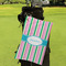 Grosgrain Stripe Microfiber Golf Towels - Small - LIFESTYLE