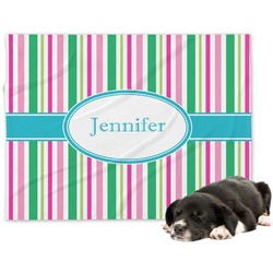 Grosgrain Stripe Dog Blanket - Large (Personalized)
