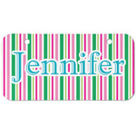 Grosgrain Stripe Mini/Bicycle License Plate (2 Holes) (Personalized)