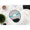 Grosgrain Stripe Mouse Pad with Wrist Rest - LIFESYTLE 1