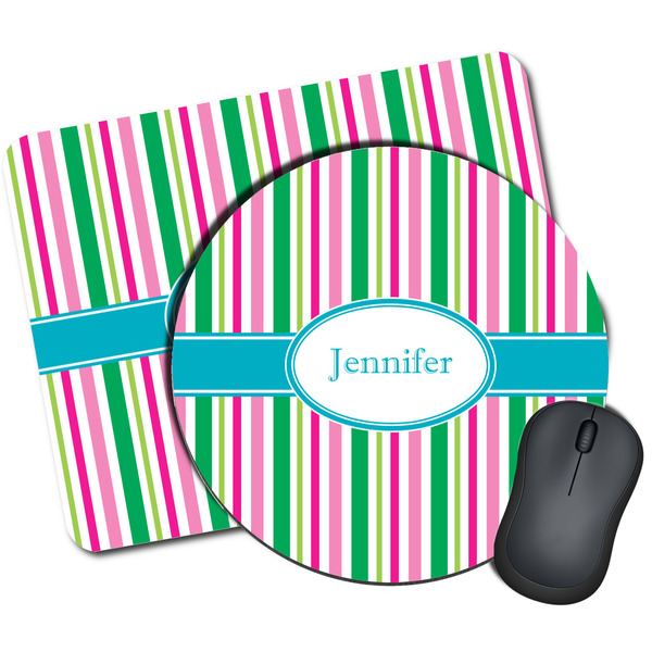Custom Grosgrain Stripe Mouse Pad (Personalized)
