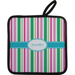 Grosgrain Stripe Pot Holder w/ Name or Text