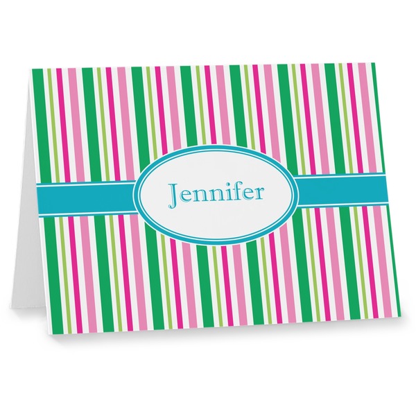 Custom Grosgrain Stripe Note cards (Personalized)