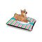 Grosgrain Stripe Outdoor Dog Beds - Small - IN CONTEXT