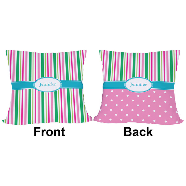 Grosgrain Stripe Outdoor Pillow - 16x16