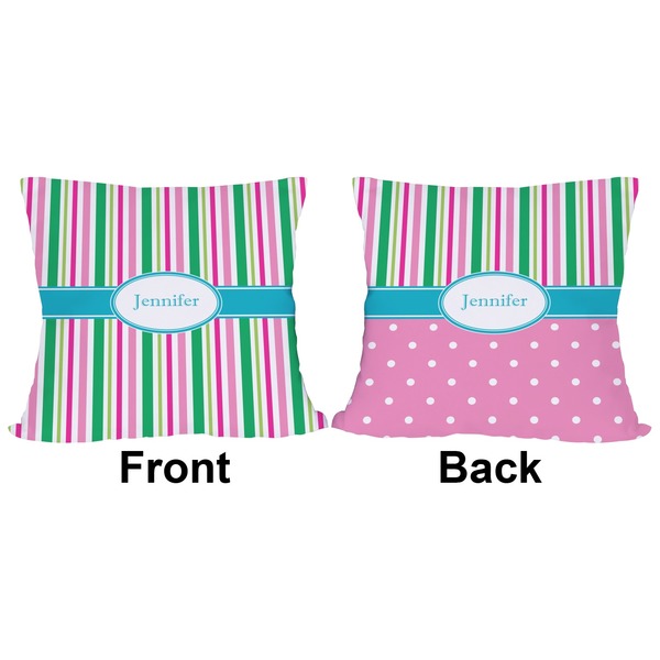 Grosgrain Stripe Outdoor Pillow - 18x18