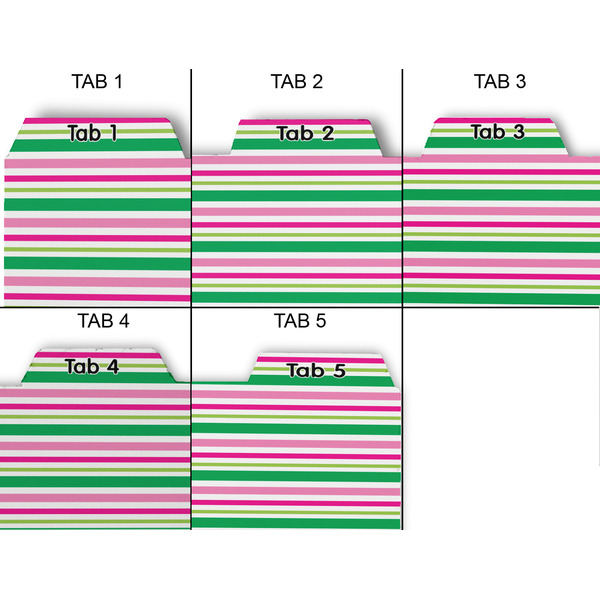 Grosgrain Stripe Page Dividers - Set of 5 - Approval