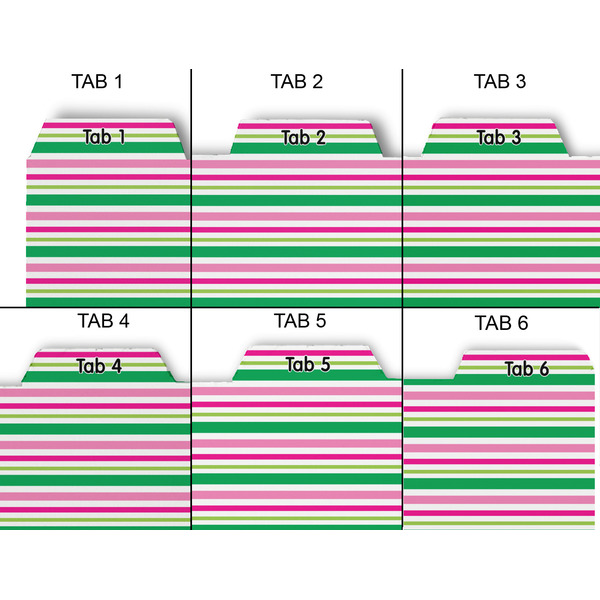 Grosgrain Stripe Page Dividers - Set of 6 - Approval