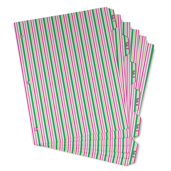 Custom Grosgrain Stripe Binder Tab Divider - Set of 6 (Personalized)