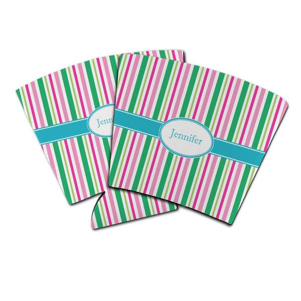 Custom Grosgrain Stripe Party Cup Sleeve (Personalized)
