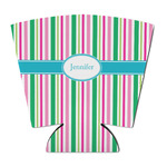 Grosgrain Stripe Party Cup Sleeve - with Bottom (Personalized)