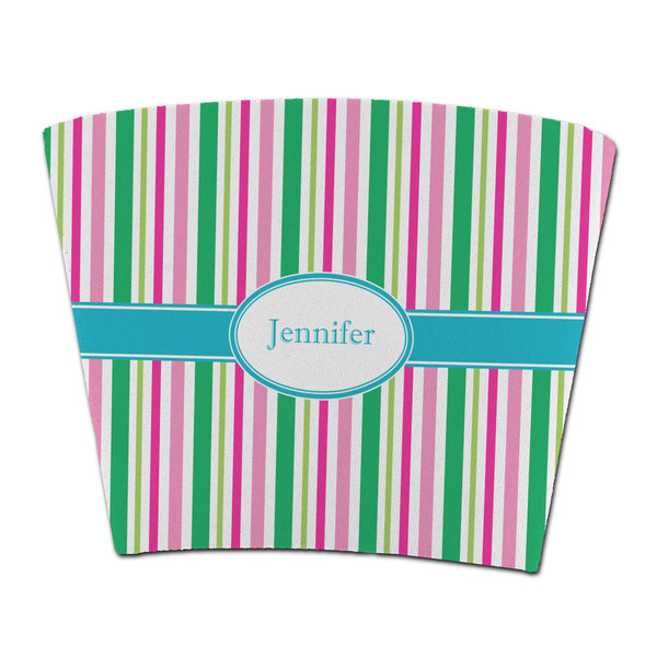 Custom Grosgrain Stripe Party Cup Sleeve - without bottom (Personalized)
