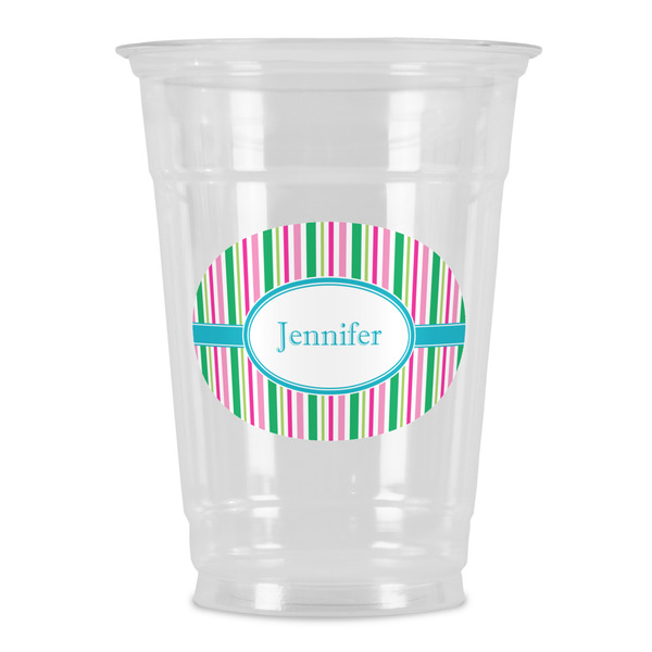 Custom Grosgrain Stripe Party Cups - 16oz (Personalized)