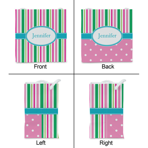 Grosgrain Stripe Party Favor Gift Bag - Matte - Approval