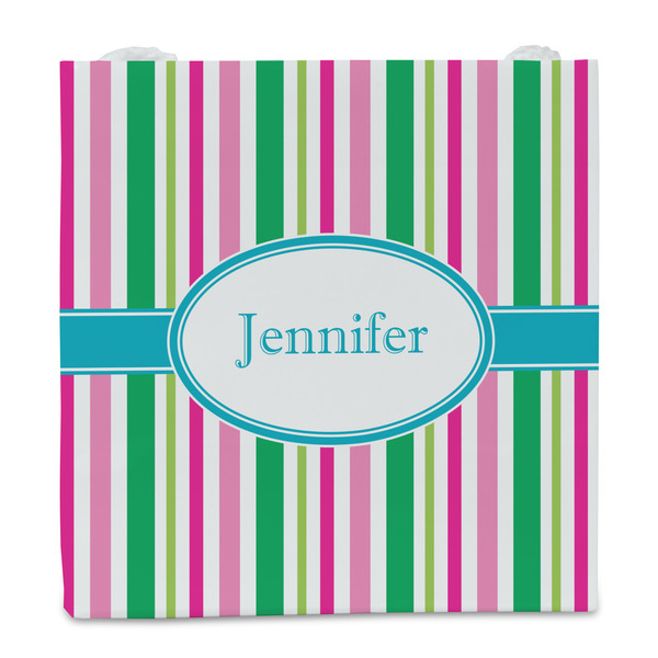 Grosgrain Stripe Party Favor Gift Bag - Matte - Front
