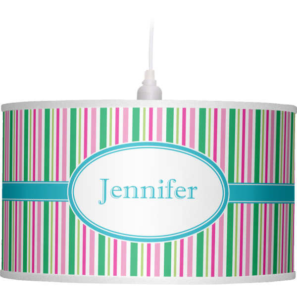 Grosgrain Stripe Pendant Lamp Shade