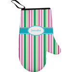 Grosgrain Stripe Right Oven Mitt w/ Name or Text