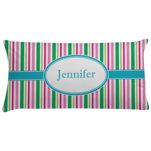 Custom Grosgrain Stripe Pillow Case (Personalized)