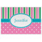 Grosgrain Stripe Personalized Placemat (Back)