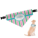 Grosgrain Stripe Dog Bandana - XLarge (Personalized)