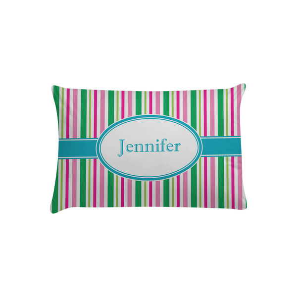 Custom Grosgrain Stripe Pillow Case - Toddler w/ Name or Text
