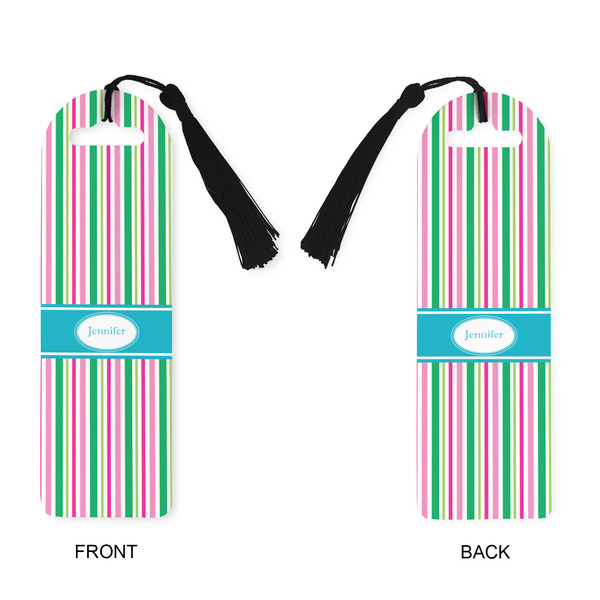 Grosgrain Stripe Plastic Bookmarks - Approval