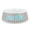 Grosgrain Stripe Plastic Dog Bowl (Personalized)