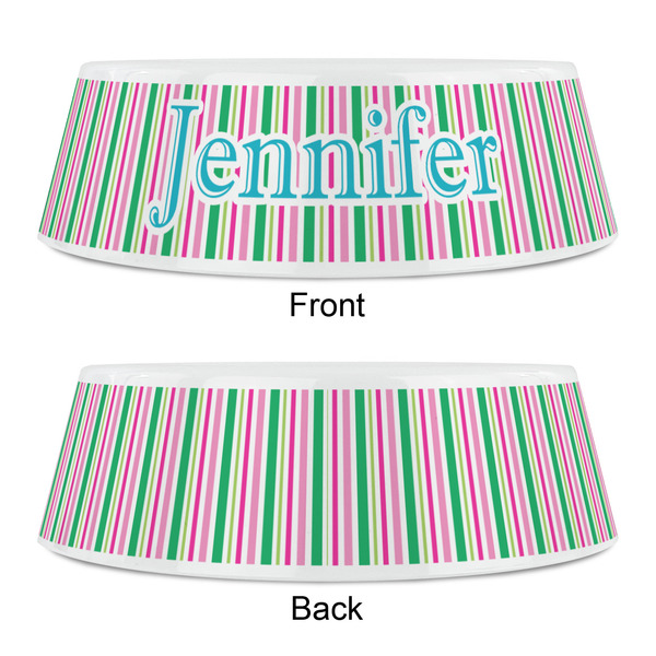 Grosgrain Stripe Plastic Pet Bowls - Small - APPROVAL