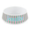 Grosgrain Stripe Plastic Dog Bowl - Small (Personalized)