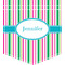 Grosgrain Stripe Iron On Faux Pocket (Personalized)