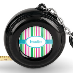 Grosgrain Stripe Pocket Tape Measure - 6 Ft w/ Carabiner Clip (Personalized)