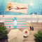 Grosgrain Stripe Pool Towel Lifestyle