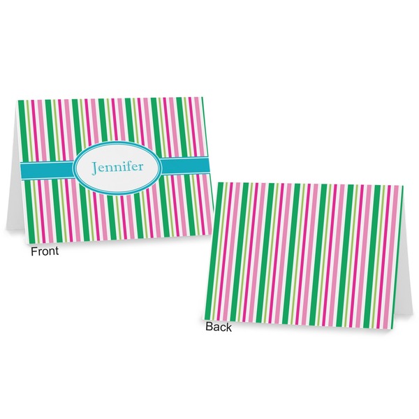 Grosgrain Stripe Postcard - Front and Back