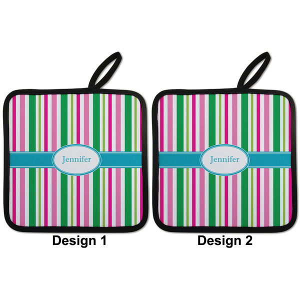 Grosgrain Stripe Pot Holders - Set of 2 APPROVAL