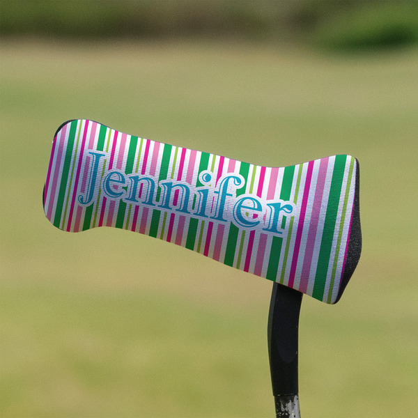 Grosgrain Stripe Putter Cover - On Putter