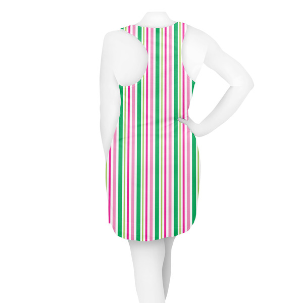 Grosgrain Stripe Racerback Dress - On Model - Back