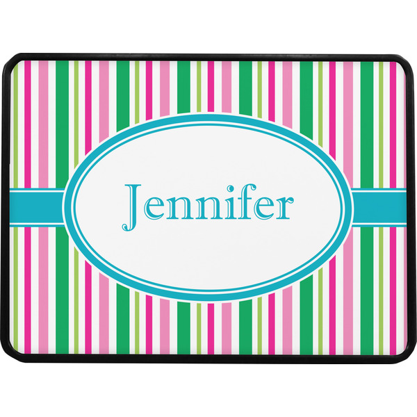 Grosgrain Stripe Rectangular Car Hitch Cover w/ FRP Insert