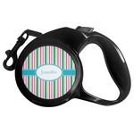 Grosgrain Stripe Retractable Dog Leash - Medium (Personalized)