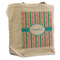 Grosgrain Stripe Reusable Cotton Grocery Bag (Personalized)