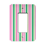 Grosgrain Stripe Rocker Style Light Switch Cover