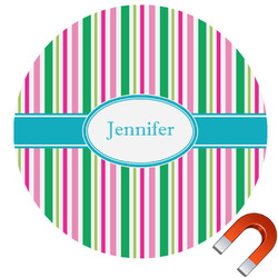 Grosgrain Stripe Car Magnet (Personalized)