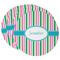 Grosgrain Stripe Round Paper Coaster - Main