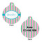 Grosgrain Stripe Round Pet ID Tag - Large - Approval