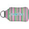 Grosgrain Stripe Sanitizer Holder Keychain - Small (Back)