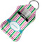 Grosgrain Stripe Sanitizer Holder Keychain - Small in Case