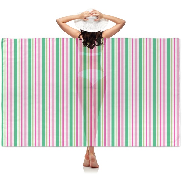 Custom Grosgrain Stripe Sheer Sarong